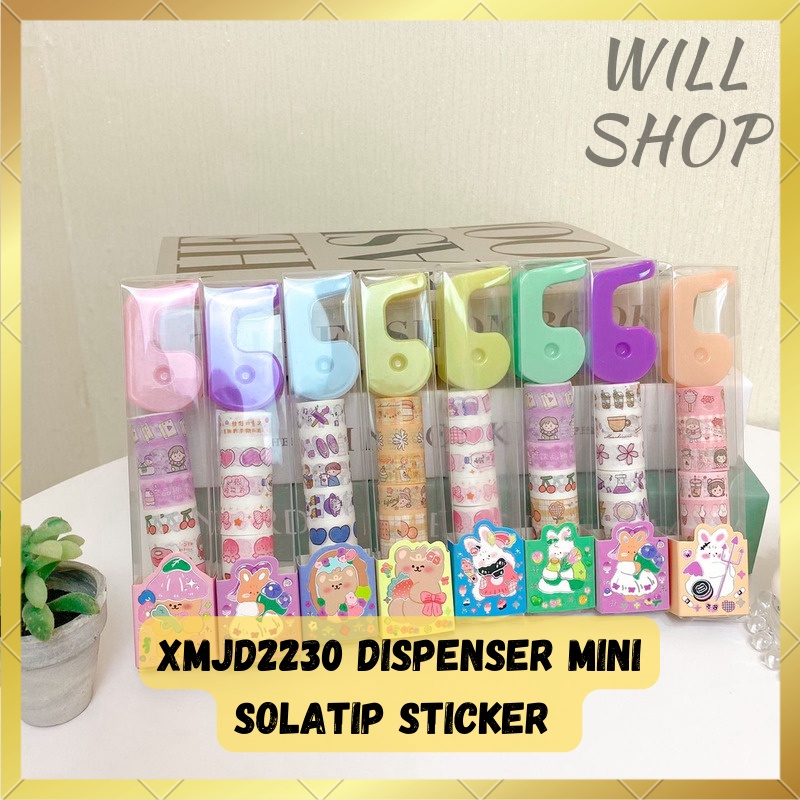 

DECOTAPE DISPENSER XMJD2230 1 SET ISI 8 WASHI TAPE TERMURAH READY GROSIR BISA COD
