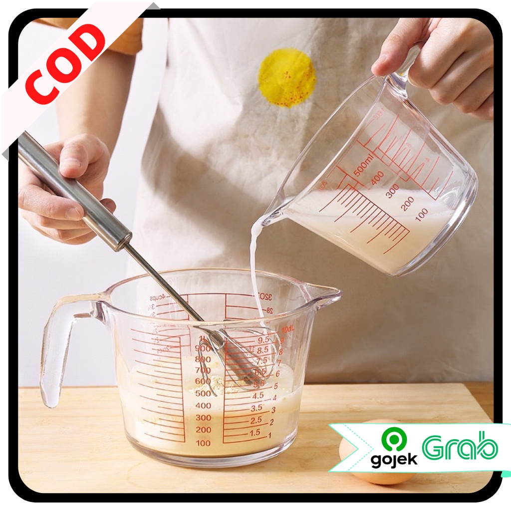 KAISSO - CANGKIR TAKAR UKUR / GELAS TAKAR UKUR / HOME BAKING TOOL CUP GLASS / GELAS UKUR / ALAT BAKING MULTI-SCALE MEASURING CUP