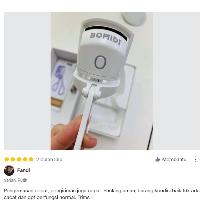 BOMIDI Electric Eyelash Curler EC1 Eye Curling Penjepit Bulu Mata