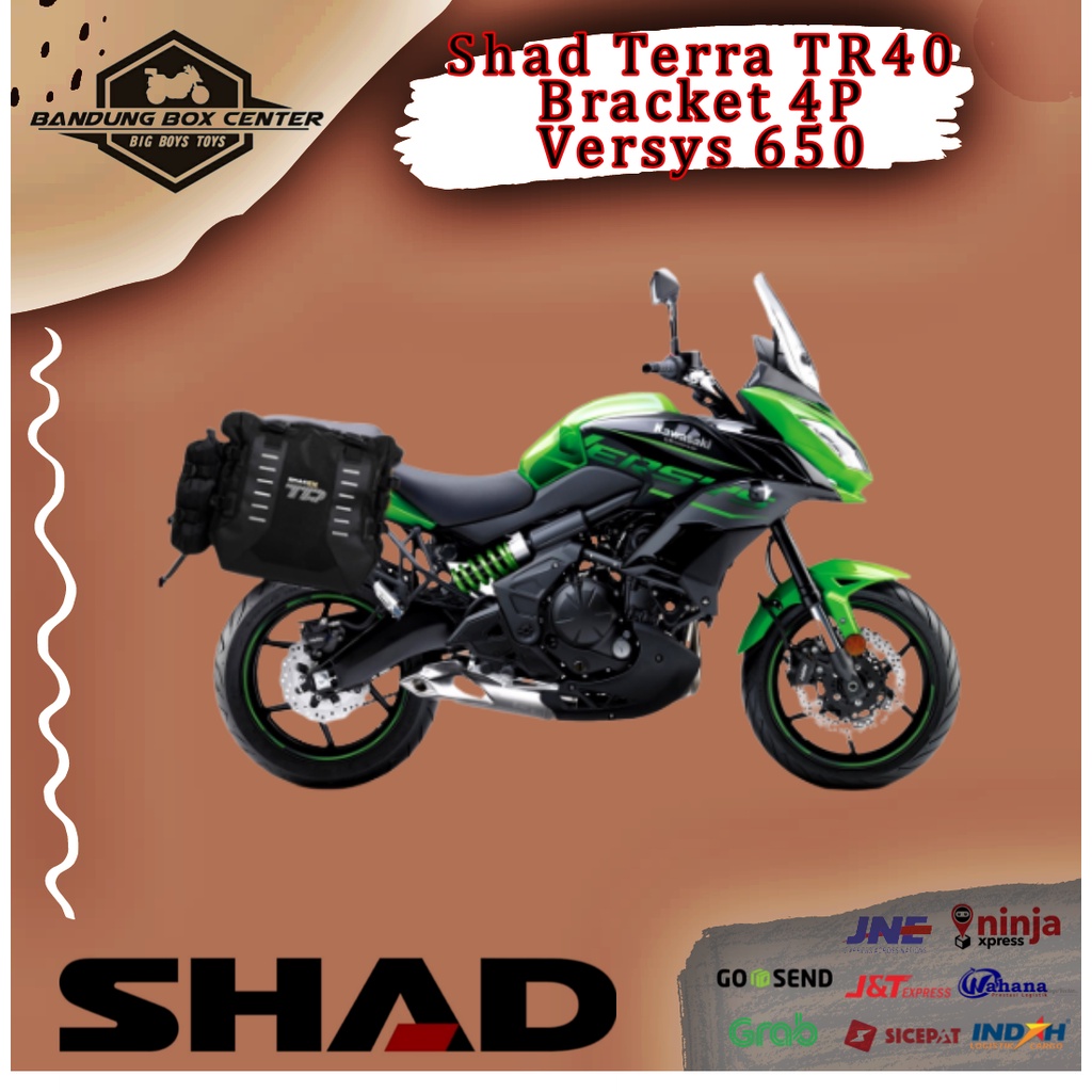 SideBag Shad Terra TR40 Tas Shad Terra TR 40 Versys 650 Side Bag Shad Terra TR40 Kawasaki Versys 650