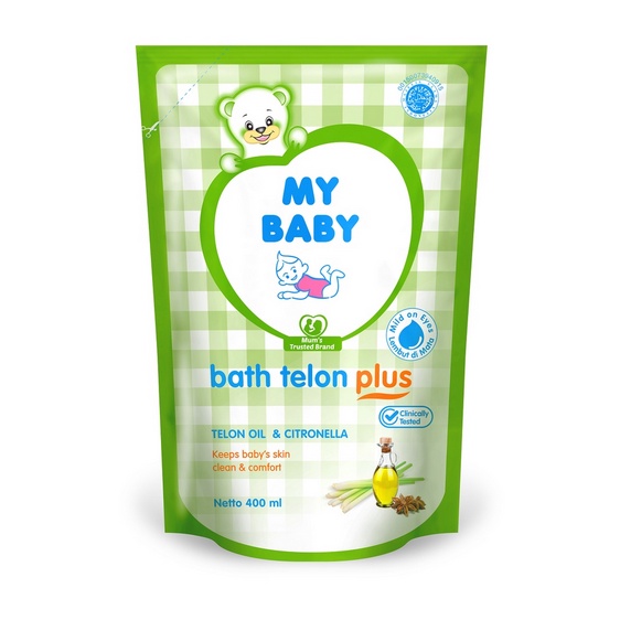 MY BABY BATH TELON PLUS 400 ML REFILL SABUN MANDI SABUN CAIR BAYI