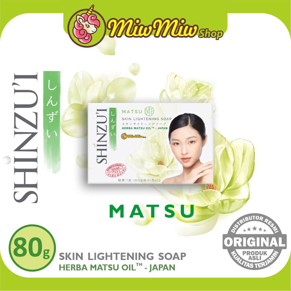 SHINZU'I Skin Lightening Bar Soap (Shinzui Sabun Mandi Batang Pencerah Kulit)