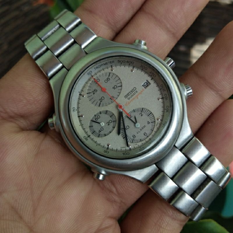 Jam tangan Seiko Chrono Alarm ref 7T32-686A Original