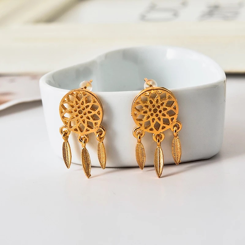 MMM Anting Tusuk Motif DREAM CATCHER 1202 Anting Fashion Ala Korea Anting Gantung Panjang Gaya Vintage Import