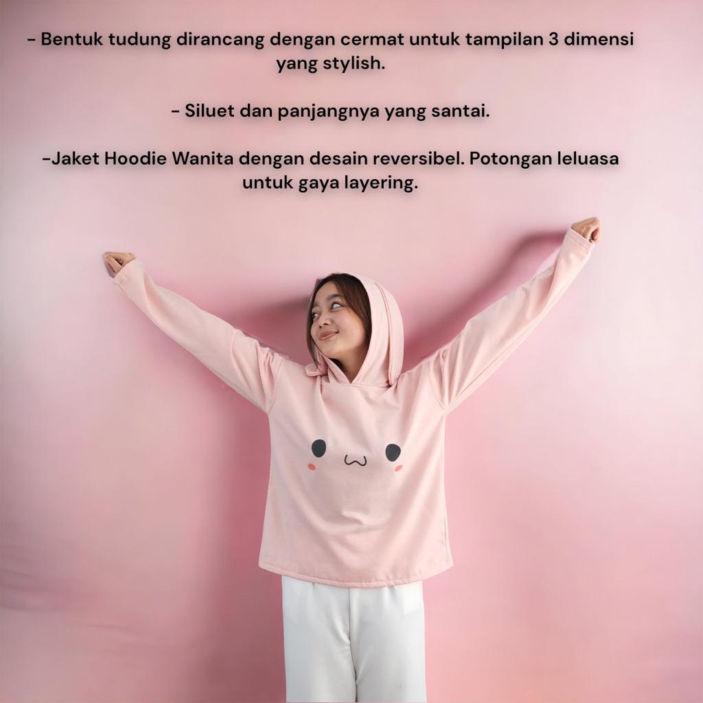 SWEATER HOODIE RABBIT - SWEATSHIRT LUCU BAHAN NYAMAN DAN LEMBUT KOREANSTYLE