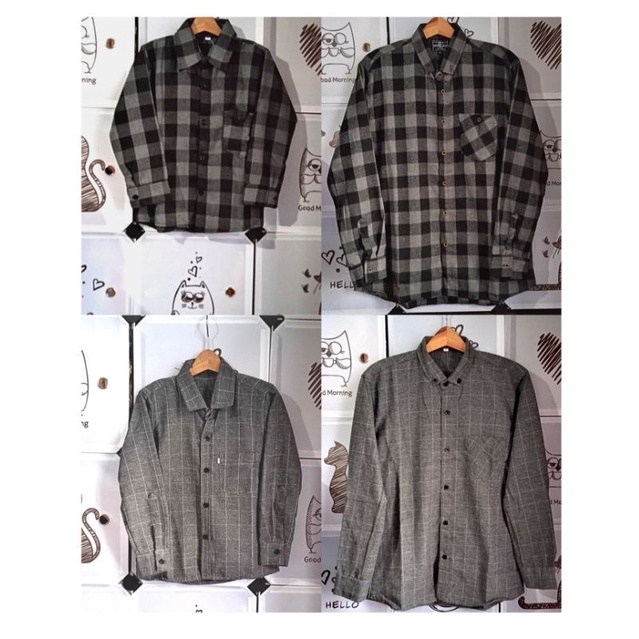 KEMEJA FLANEL COUPLE ANAK AYAH IBU