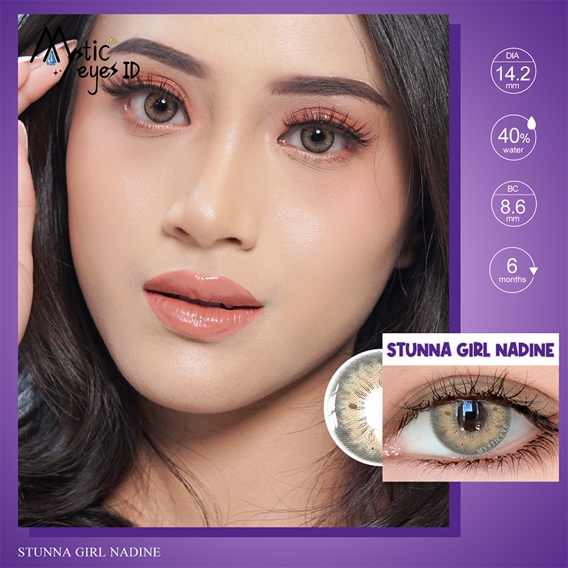 [✅COD] MYSTICEYES SOFTLENS STUNNA GIRL SERIES NADINE COLOR CONTACT LENS