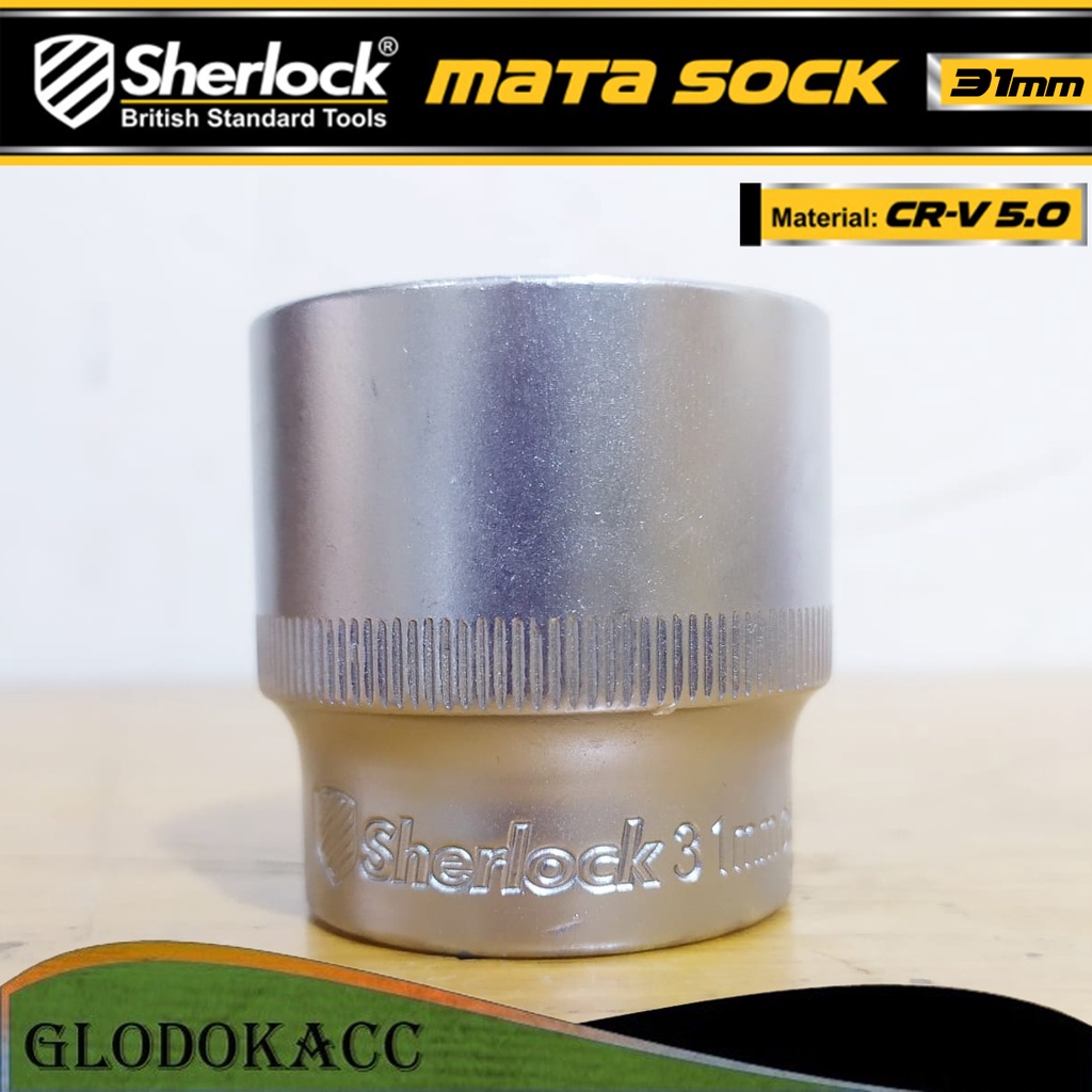 Kunci Shock 31 mm 6 PT / Sherlock Mata Sok/Sock 1/2 inch