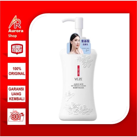 Veze pembersih wajah asam amino acid net trough cleanser 200gram FZ82515