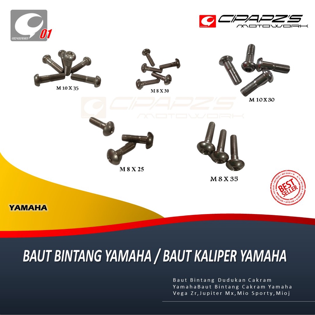 BAUT BINTANG YAMAHA / BAUT KALIPER YAMAHA