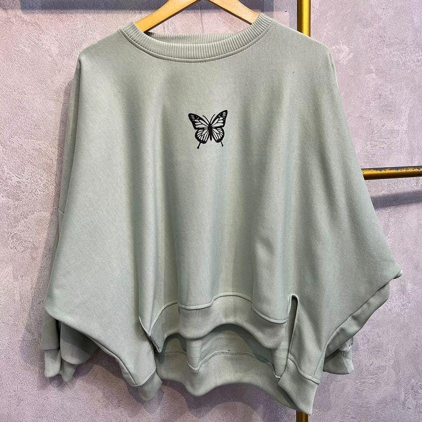 SWEATER OVERSIZE HOPELESS BUTTERFLY - SWEATSHIRT JUMBO BELAH PINGGIR KOREAN STYLE TERBARU NTR