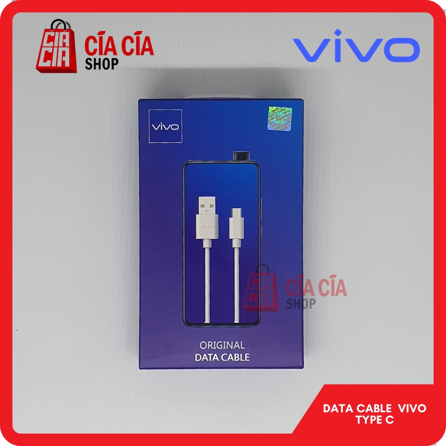 Kabel data charger Vivo usb C Type C Original Fast Charging 2.4A Original Data Cable Vivo