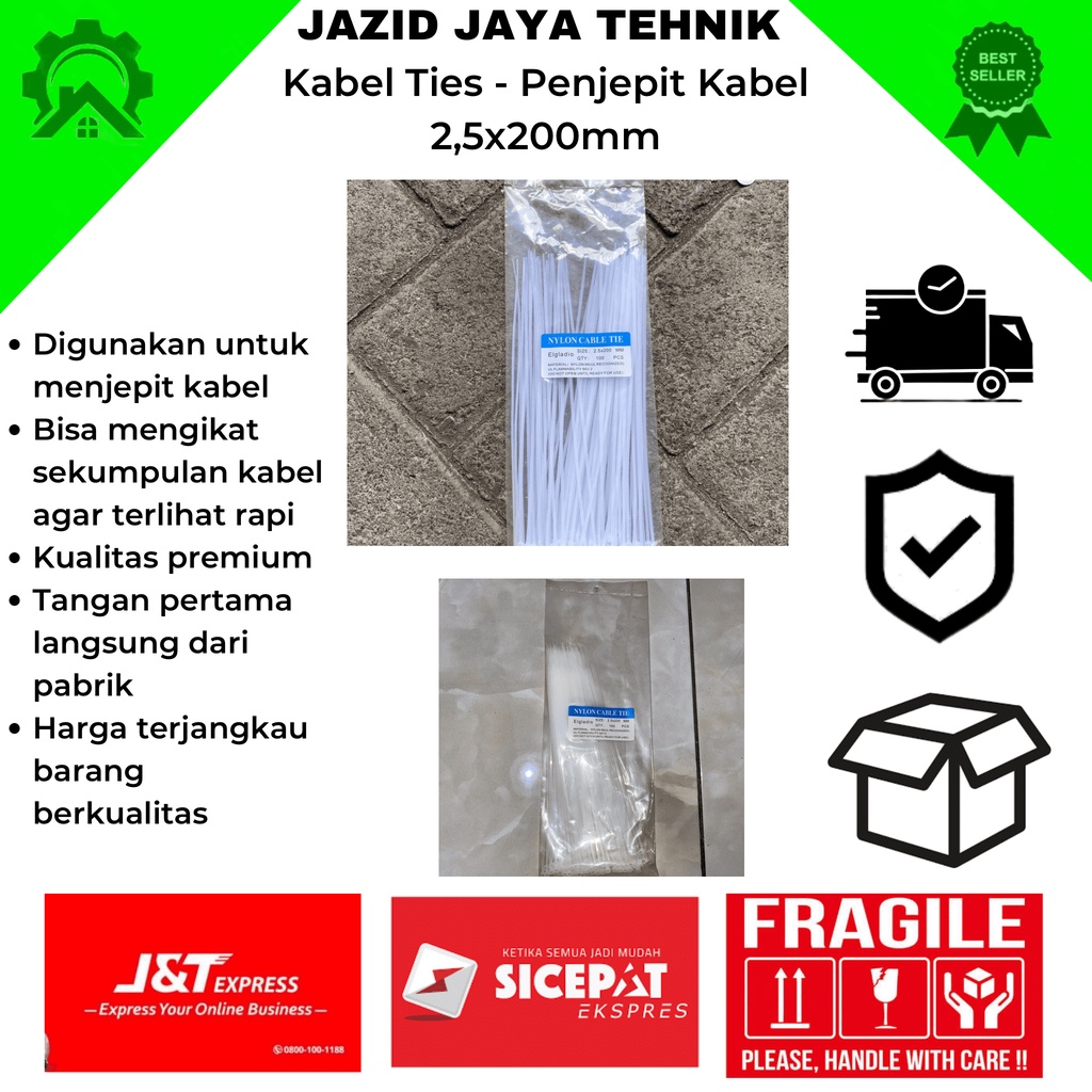KABEL TIES -CABEL TIES - KABEL DASI - ALAT PENJEPIT KABEL