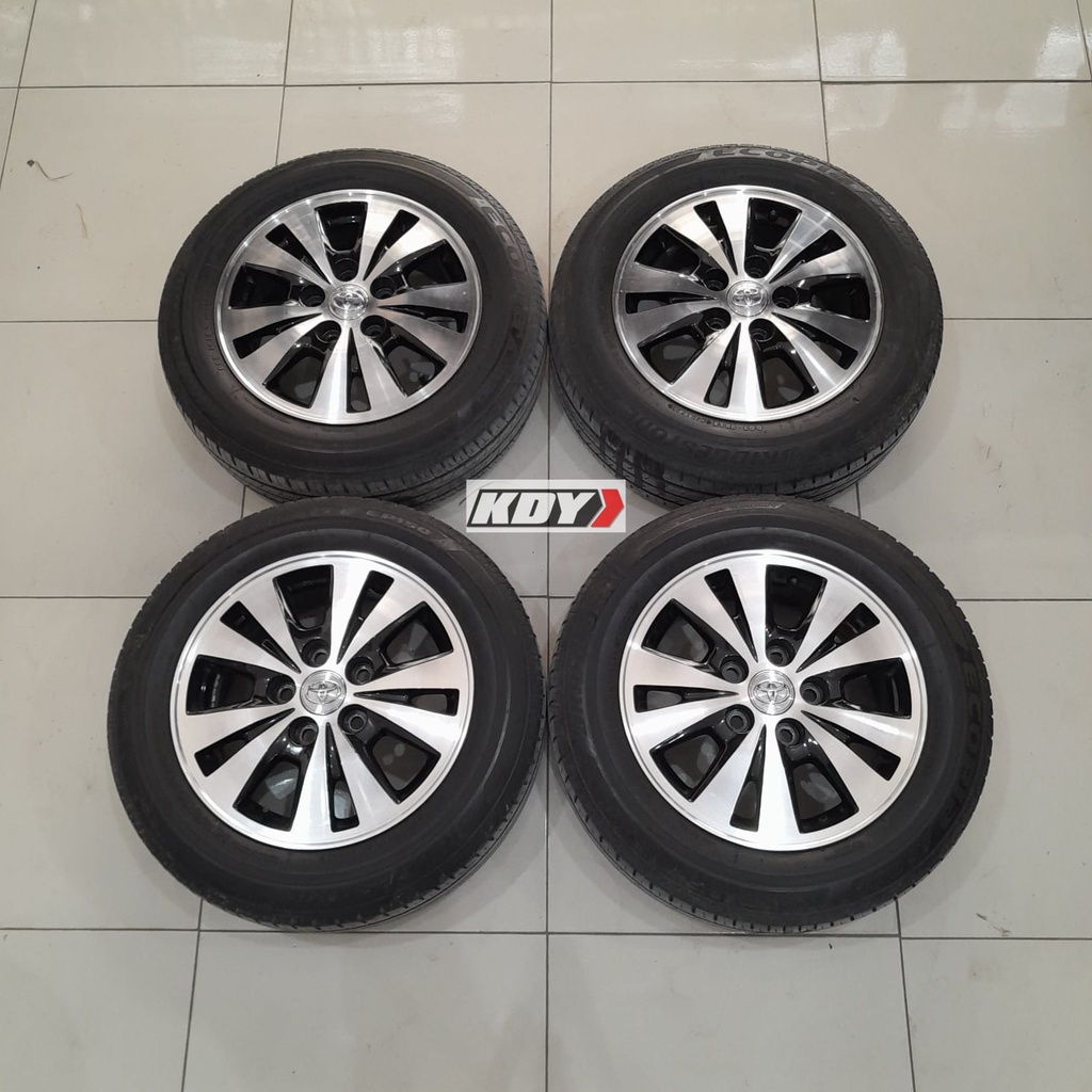 Velg Standart Innova V Ring 15 pcd 5X114 + Ban Bridgestone 185 65 R15 - Pelek oem seken copotan - gr