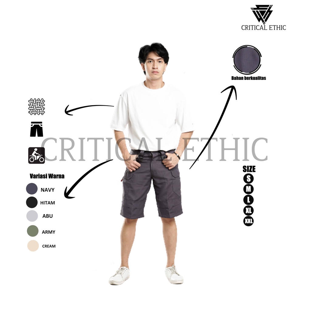 CRITICAL : CELANA PENDEK CARGO CELANA TACTICAL CELANA PRIA WANITA
