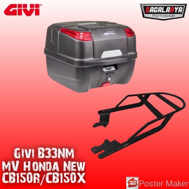 Box Givi B33NM B33 NM Atlas bracket top Box Ori Givi MV New CB150R CB150X