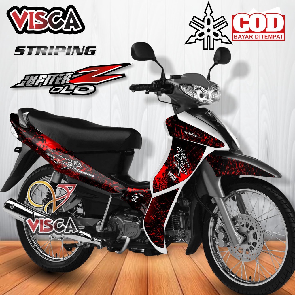 Stiker Striping Jupiter Z Burhan - Stiker Striping Jupiter Z Lama Variasi Hayabusa