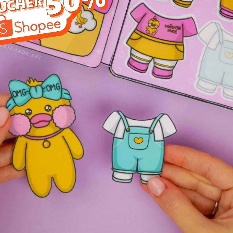 ➩ BUSY BOOK VIRAL QUIET BOOK BUKU AKTIFITAS BUKU EDUKASI ANAK SERI BEBEK - BS ❃