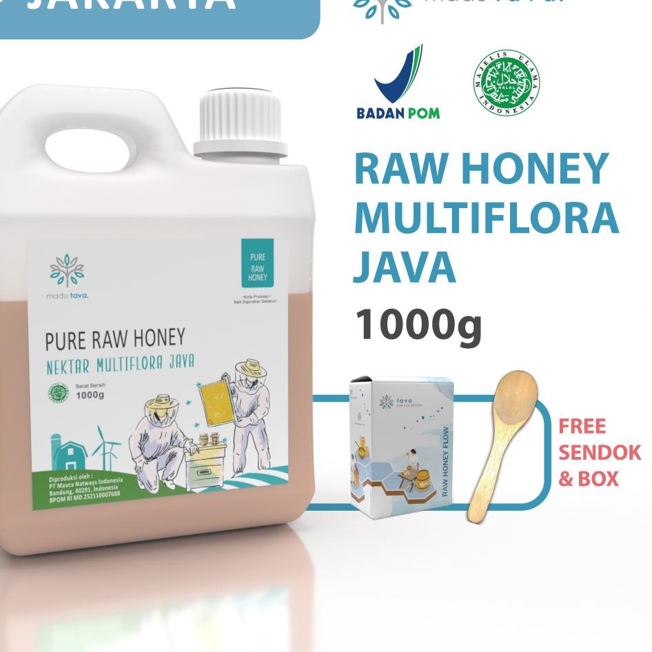 

➲ Murni Asli Tava Nektar Multiflora Java 1kg Grade A 100% Alami Pure Natural Raw Honey ✈