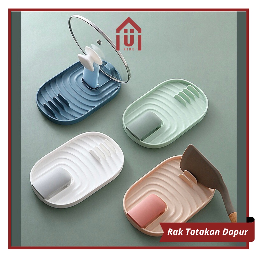 UNISO - RAK DAPUR TATAKAN TUTUP PANCI &amp; SPATULA / KITCHEN REST | ALAS SPATULA | TATAKAN PANCI | TATAKAN PIRING | PERALATAN MASAK