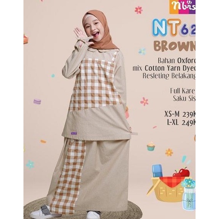 Nibras Teen NT 062 / Baju Gamis Nibras Teen Remaja Promo Murah Terbaru