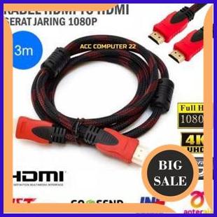 KABEL HDMI TO HDMI 3 METER CABEL HDMI KUALITAS BAGUS 1M4R23 last stok