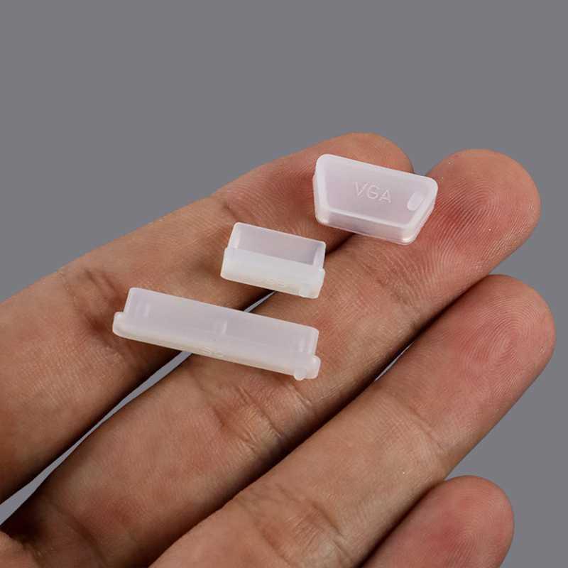 Laptop Dust Plug Cover Silicone 16 PCS - A2 - Transparent