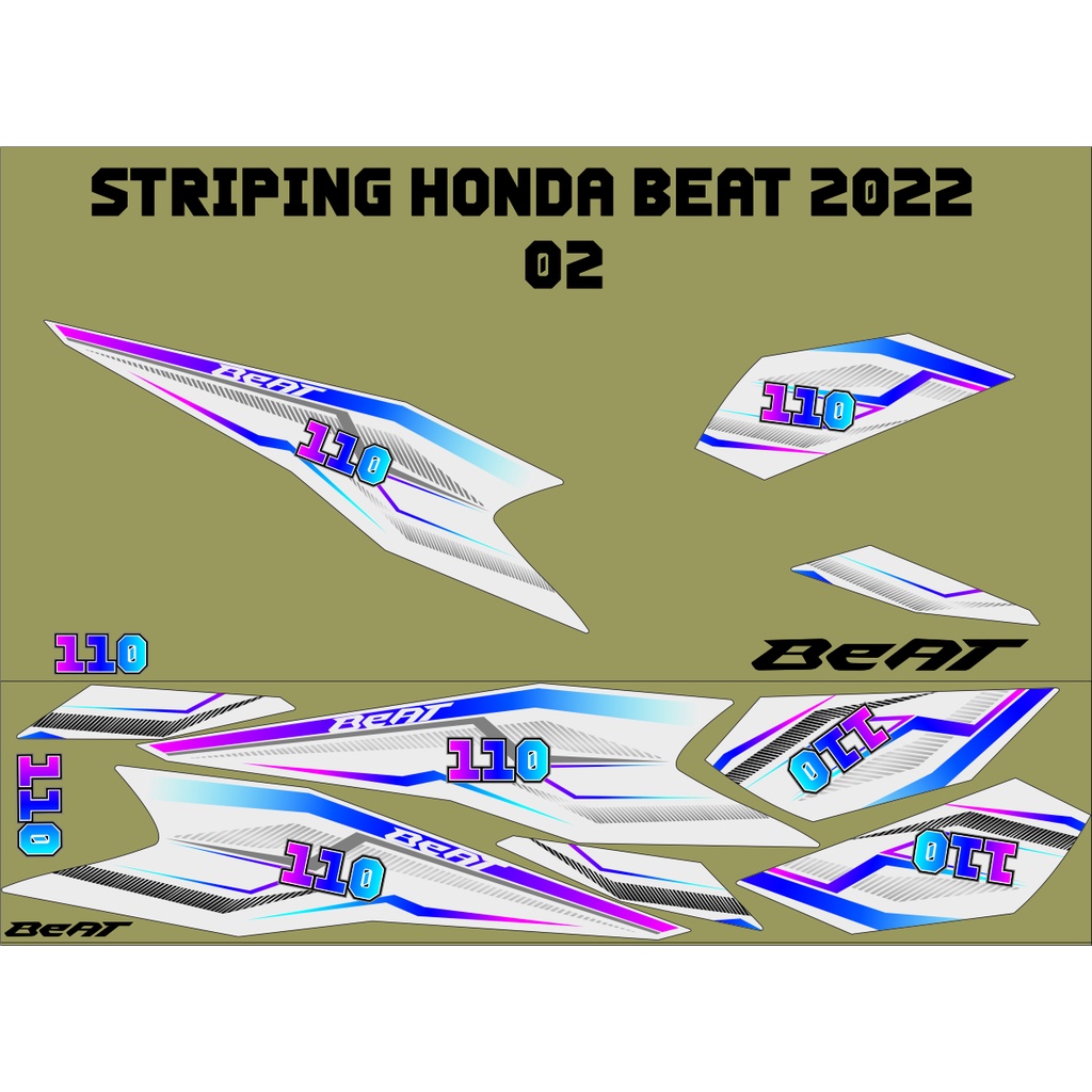 STRIPING BEAT 2020 VARIASI DAN BEAT 2021 CUSTOM STRIPING