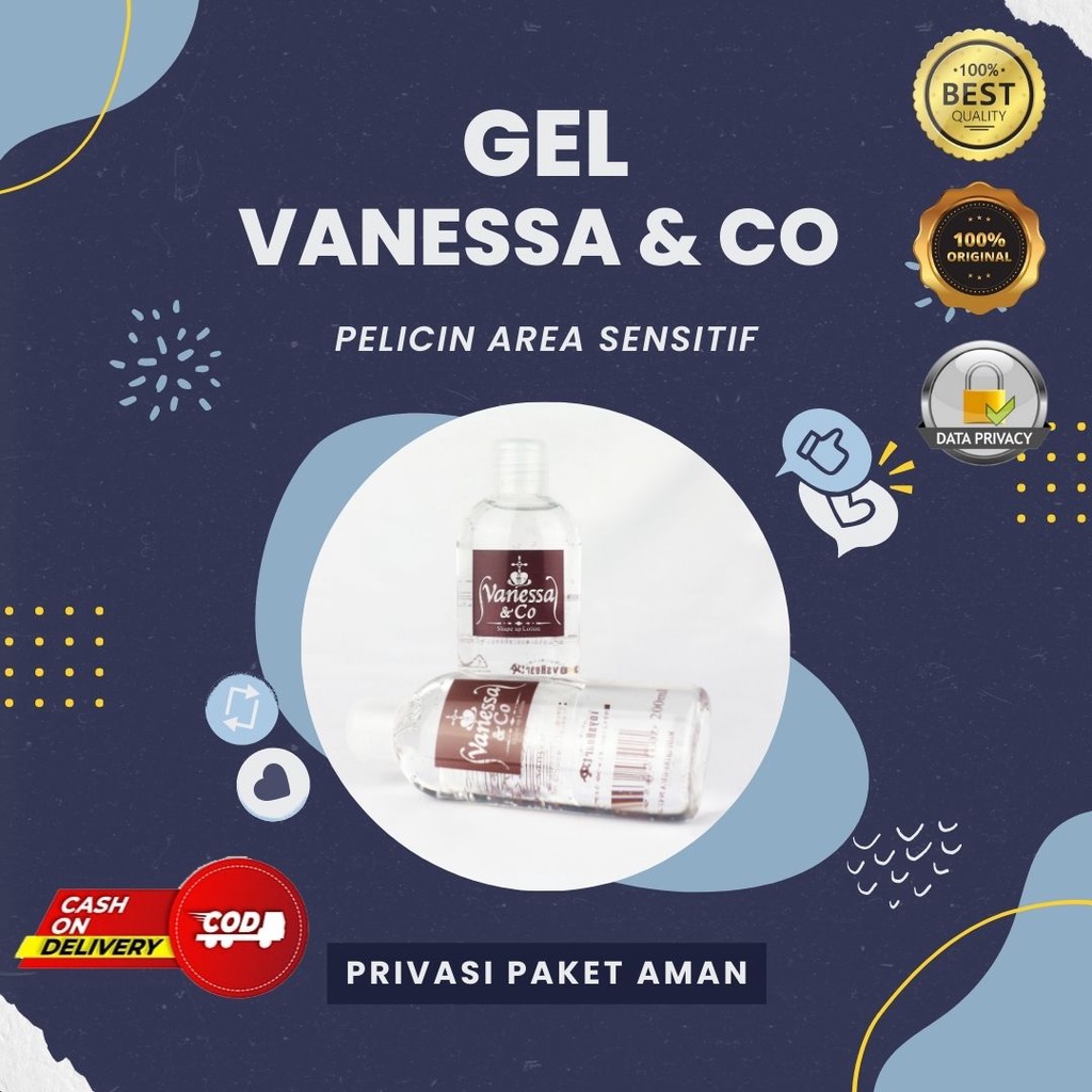 VANESSA & CO Lubricant Gel 200ml | Pelumas Sex Pria Wanita | Pelicin Sex | Pelumas Water Based Made 