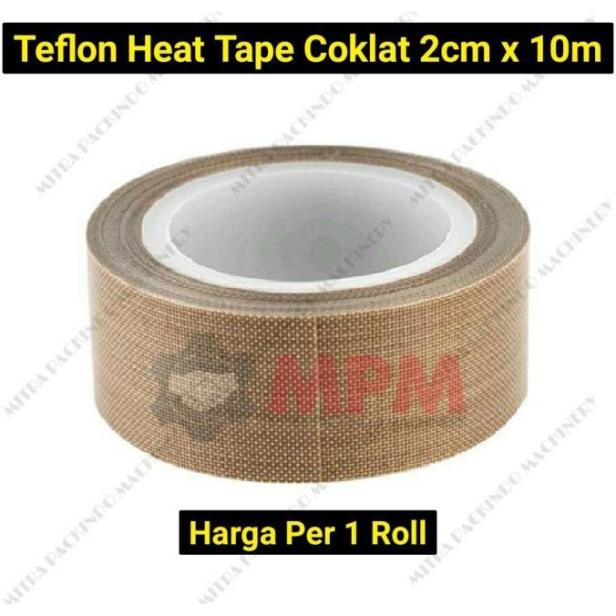 

Teflon Heat Tape Coklat 20mm 2cm x 10m - Isolasi Tahan Anti Panas TERMURAH