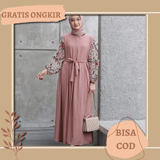 Casandra Maxy Gamis Wanita Dewasa Terbaru 2023 Elegan Gamis Remaja Kekinian Viral Gamis Modern Lebar