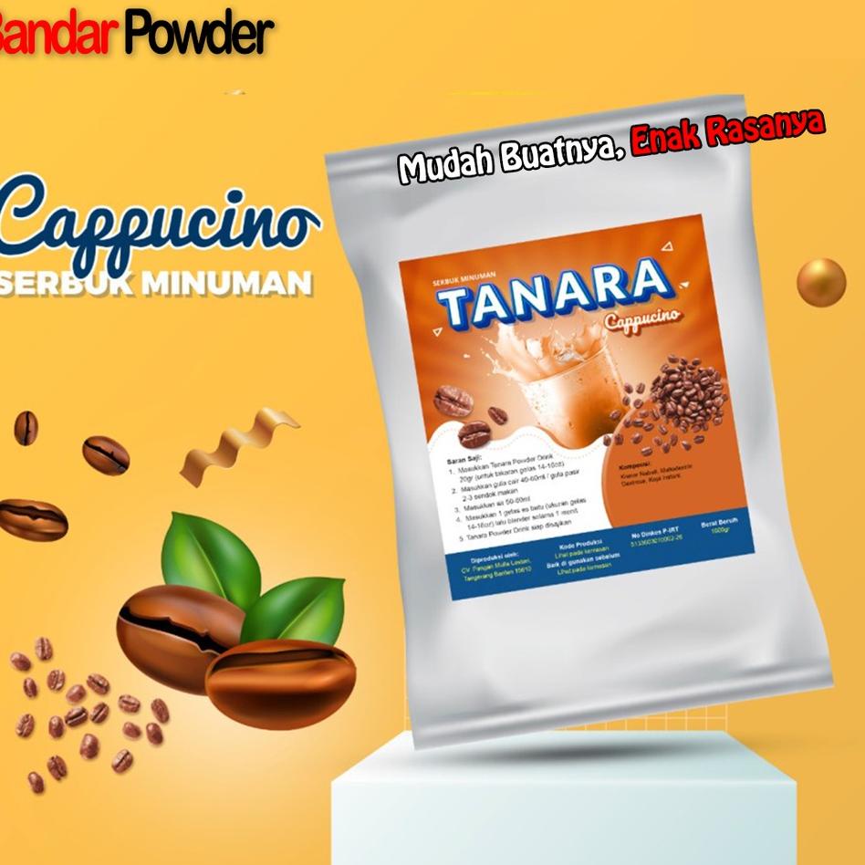 

【MEGA SALE】 Bubuk Minuman CapCin 1kg - Serbuk Minuman Tanara rasa Cappucino - Bandar Powder