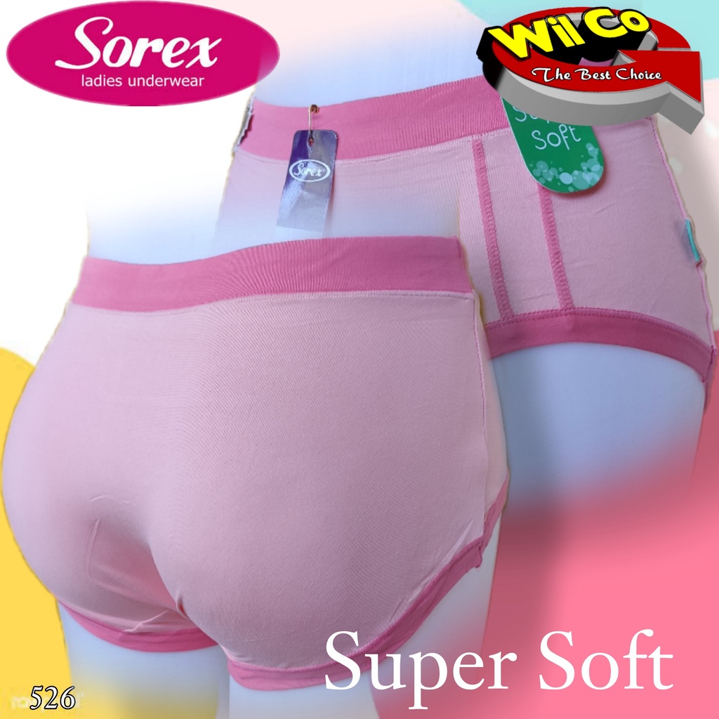 K526T - [DIJUAL PER 3 Pcs] CELANA DALAM WANITA PAKAIAN WANITA PAKAIAN DALAM SOREX IMPORT SIZE M - XXL MULTYCOLLOR