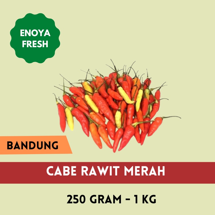 

Cabe Rawit Merah 100gr - 1 kg Bandung