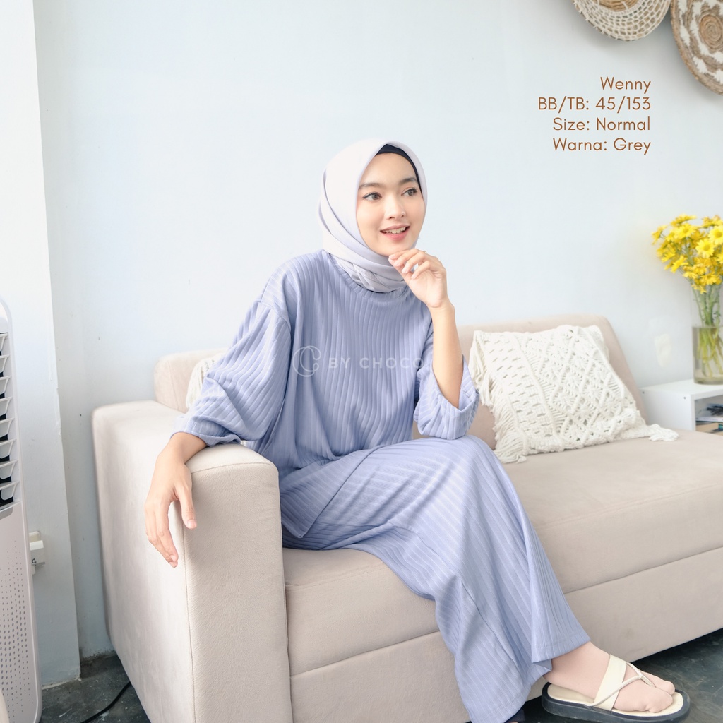 Hanni One Set Rok Atasan | Setelan Rok Knit Hornet