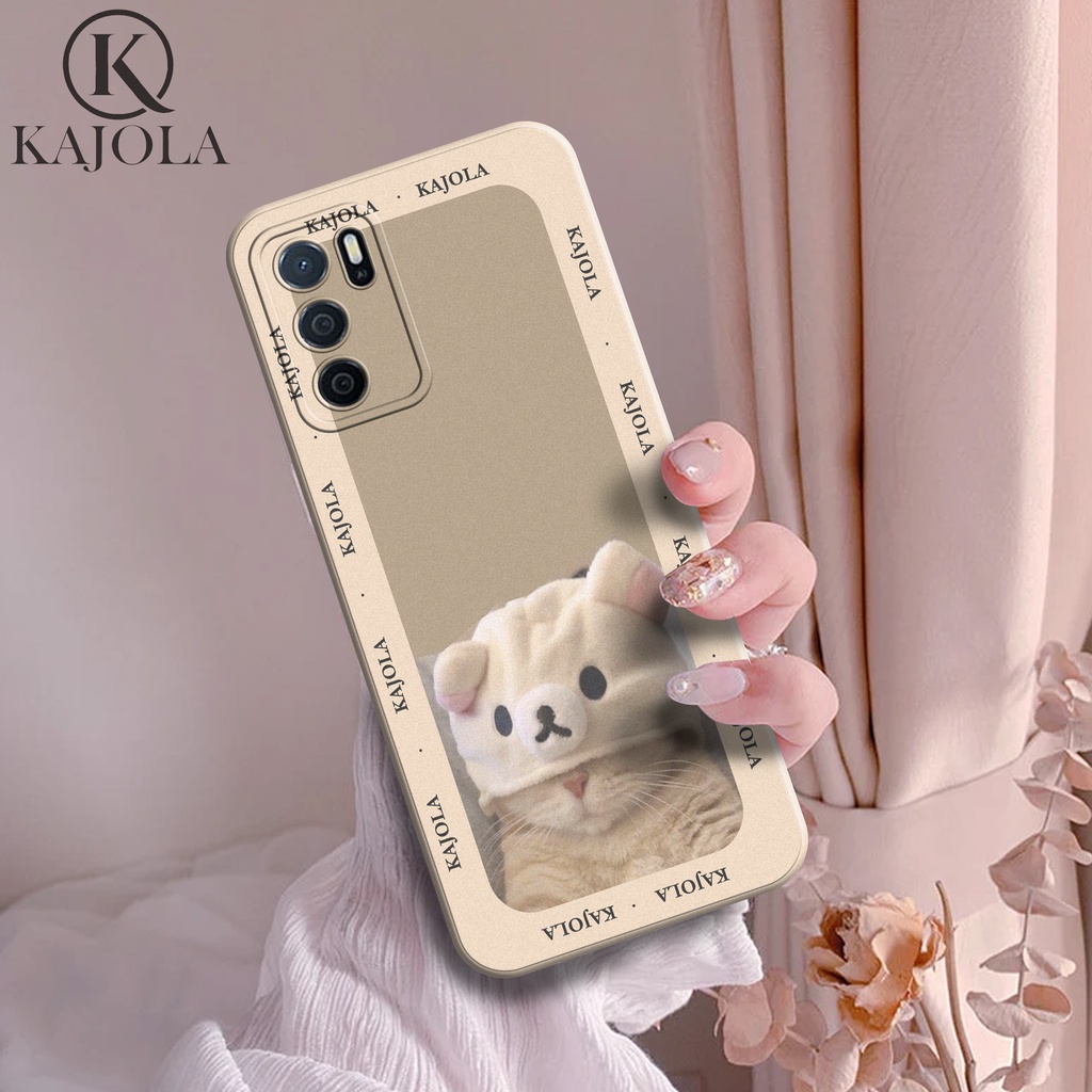 Case Hp Oppo A16 - Case Motif Kucing  - Silicon Hp - Kesing Hp Oppo A16  - Cover Hp - Aksesoris Hand