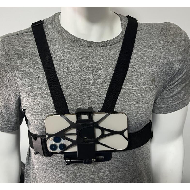 Chest Harness Belt Strap for GoPro &amp; Smartphone - GP60 - Black