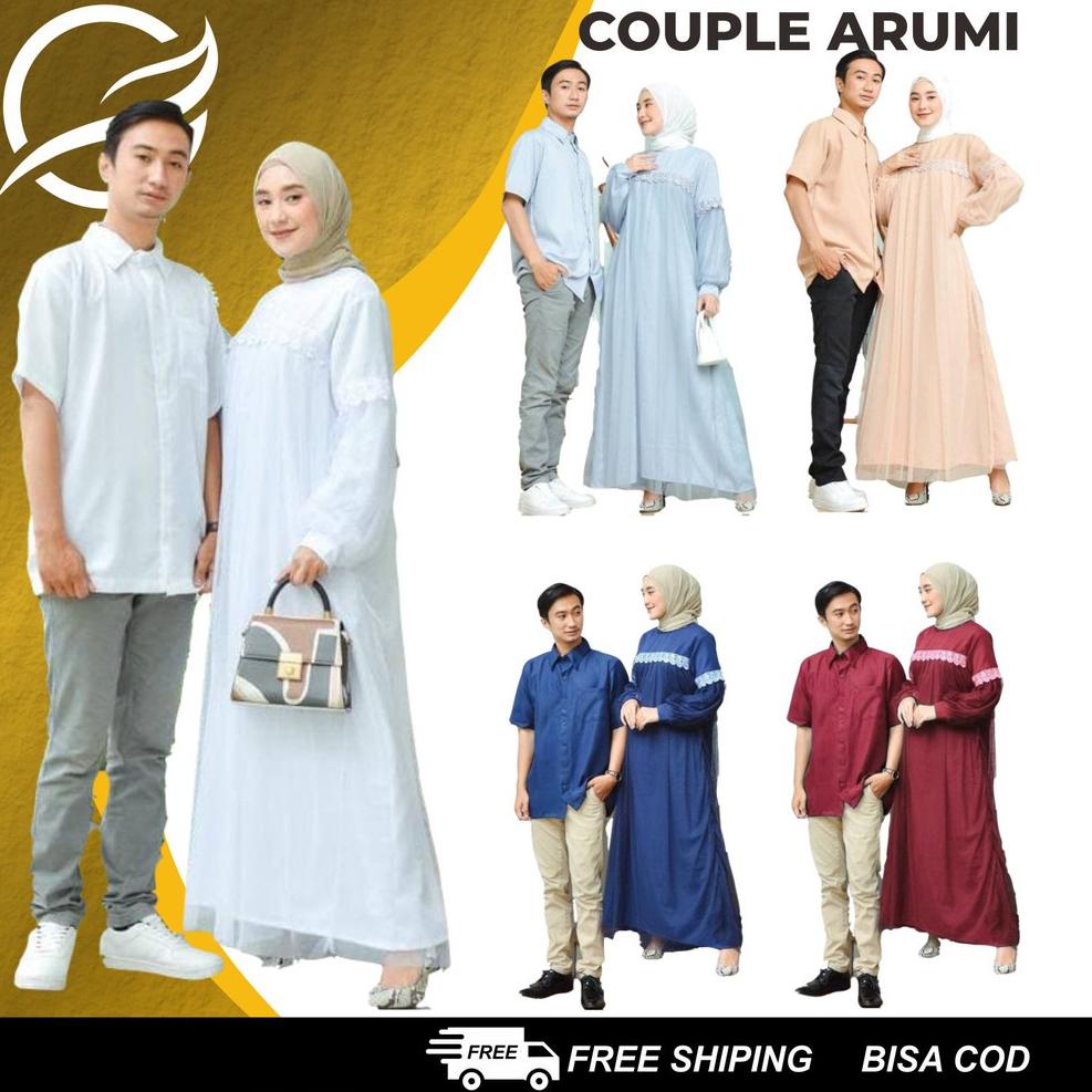 PAD.26Ma23d– BAJU COUPLE HAWA SARIMBIT LEBARAN (2022) HAFIZ&HAFIZAH FAMILY GAMIS PLUS KHIMAR BAJU CO