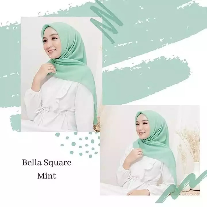 TOP MURAH / KERUDUNG Bella square / hijab segi empat 50 warna TERLENGKAP / kerudung kekinian / laudy