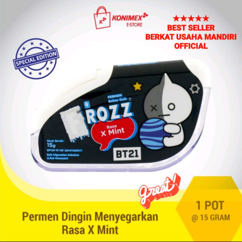 FROZZ BT21 Permen Dingin Menyegarkan @15g