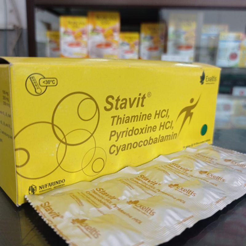 STAVIT VITAMIN B1,B6,B12 1 STRIP @10 TABLET
