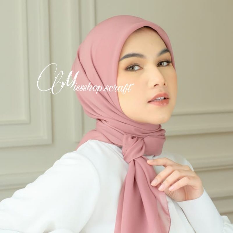 Hijab Paris Premium Segi Empat Paris Jilbab Voal Kerudung Segi Empat