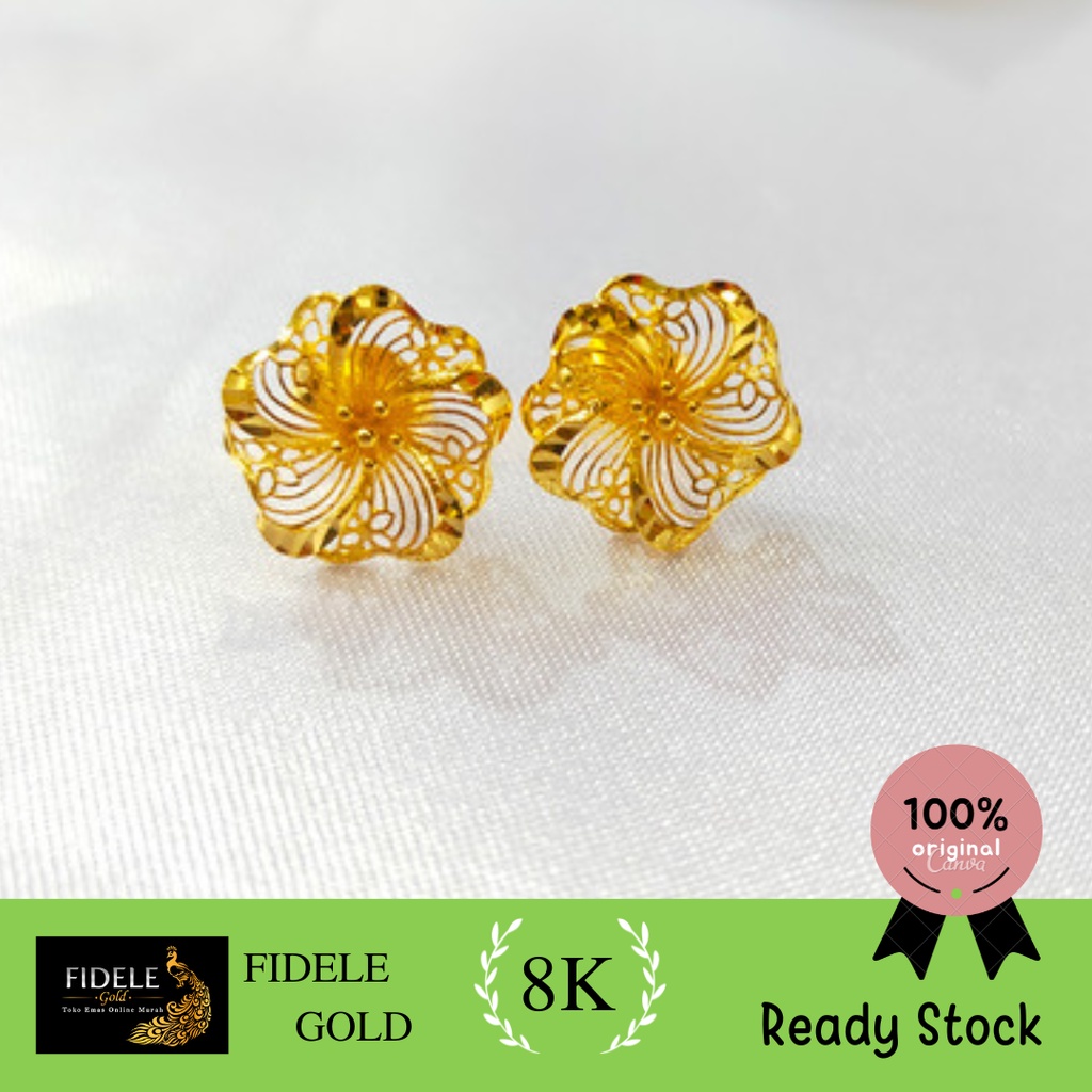 Anting Bunga Krawang Kendari Anting Tusuk Bunga Kendari Anting Fashion