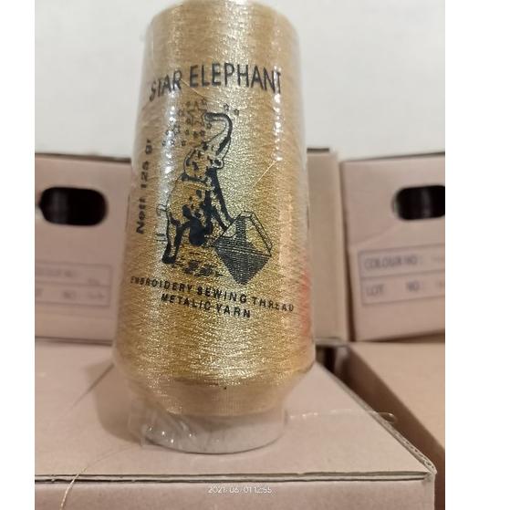HOT BENANG BORDIR | METALIK | STAR ELEPHANT