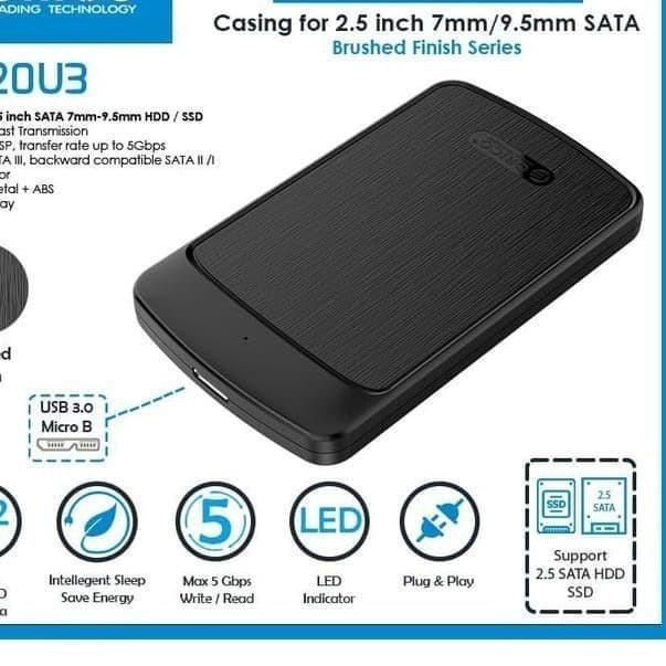 ♀ ORICO 2020U3 CASE HDD SSD Enclosure 2.5 Inch USB 3.0 ✤