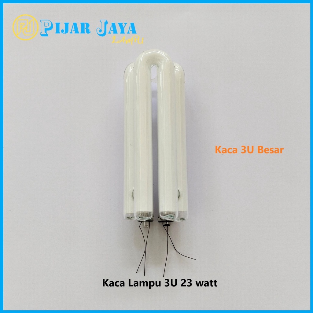 Kaca Lampu LHE 3U 23 watt Triband 23w + Bubble Wrap