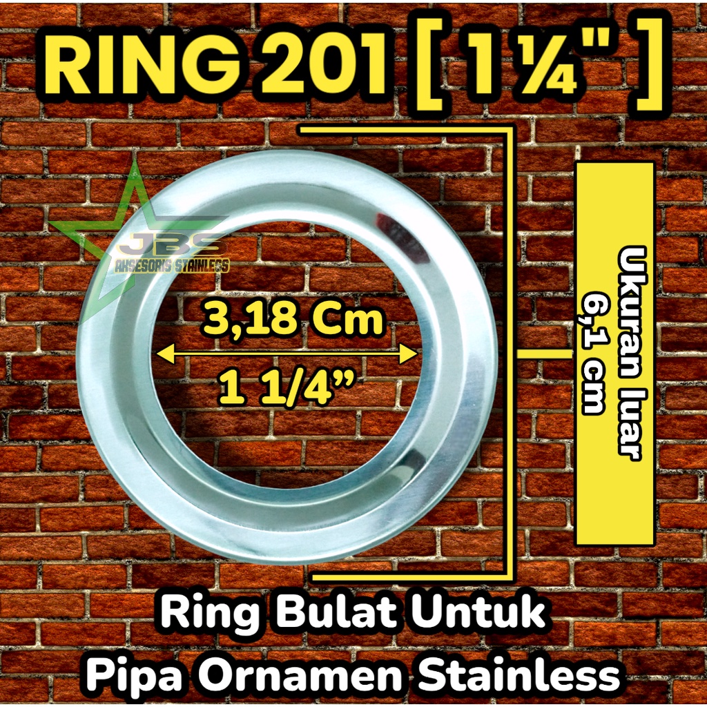 RING STAINLESS STEEL SUS 201 1¼&quot; INCH