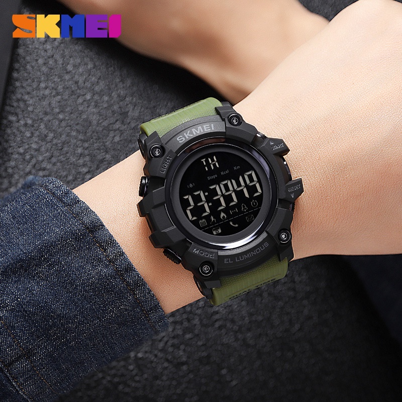 SKMEI 2053 Jam Tangan Pria Smartwatch Digital Bluetooth Anti Air 5 Bar WATCHKITE WKOS