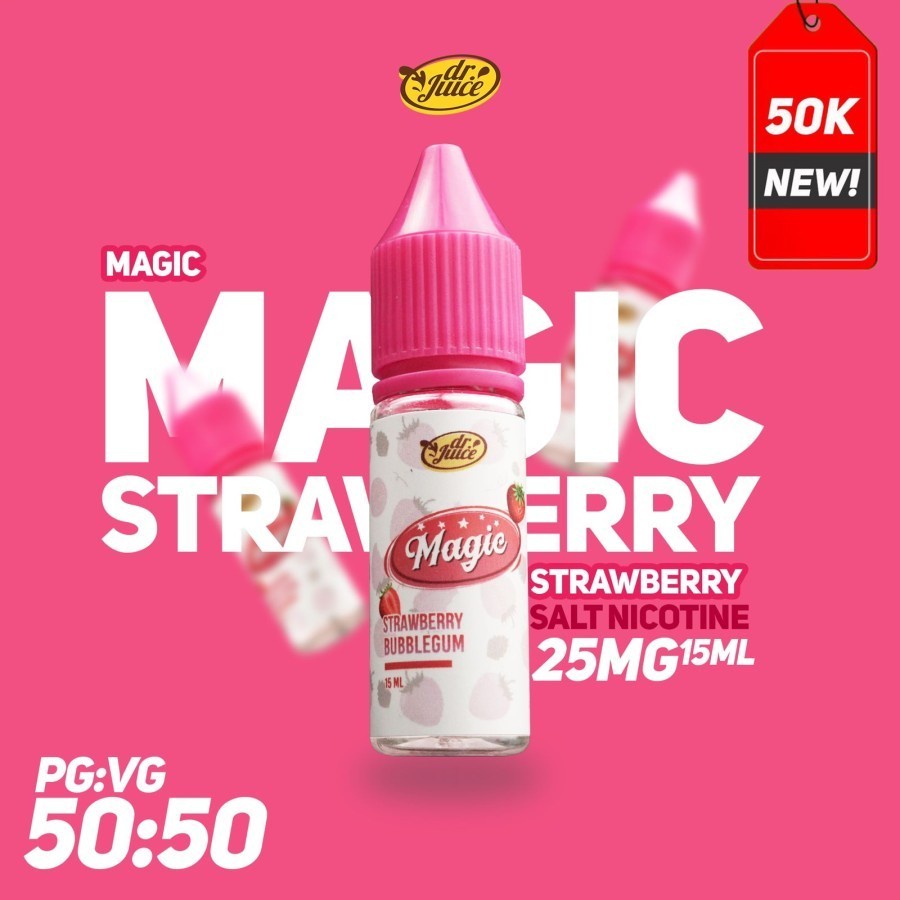 LIQUID MAGIC STRAWBERRY BUBBLEGUM 15ML 25MG