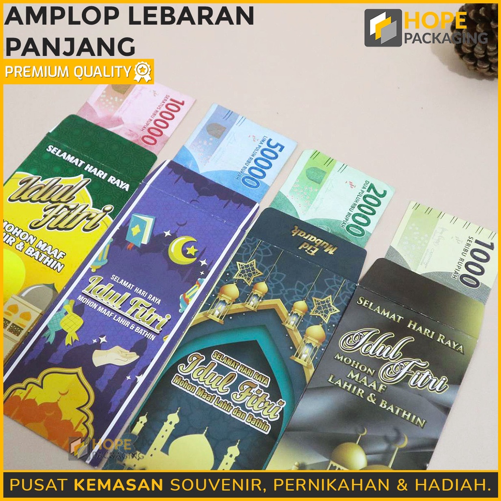 [ ISI 10 PCS ] Amplop Lebaran Panjang / Amplop Lebaran Snack Panjang Bahan Tebal Premium